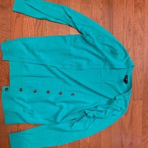 Teal cardigan